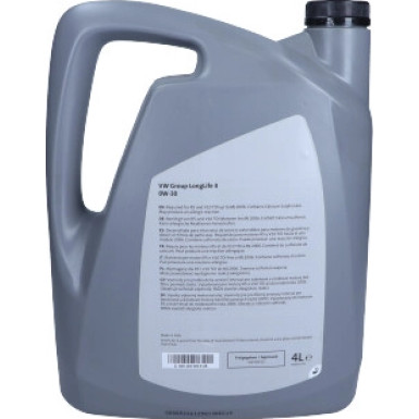 Original VAG Motoröl Longlife II 0W-30 VW 506.01 4 Liter | GS60183M3