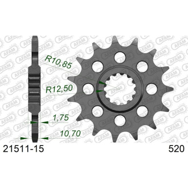 AFAM Ritzel 15 Zähne | für 520 | 21511-15