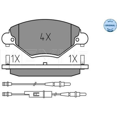 Bremsbelagsatz Citroen P. C5 01- Mit Sensor | 025 232 7717/W