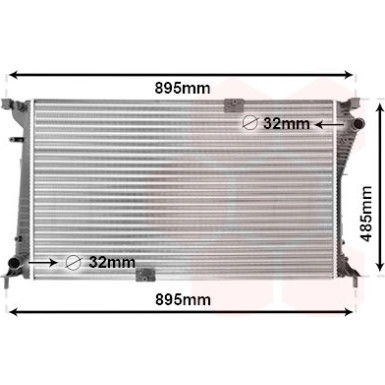 VAN WEZEL Kühler, Motorkühlung 43002490