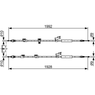 Handbremsseil | FORD C-Max 12 | 1987482494