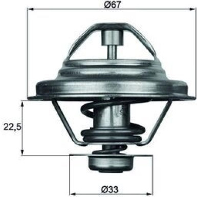 Thermostateinsatz mit Dichtung | FORD,SEAT,VW Galxy 2,8i T3,4 | TX 24 87D
