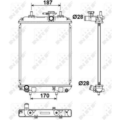 NRF Motorkühler NRF Motorkühler