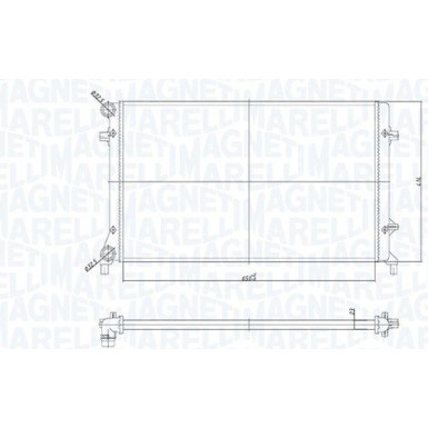 MAGNETI MARELLI Kühler, Motorkühlung 350213853000