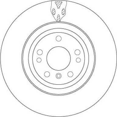 Bremsscheibe Db P. W166 2.2-3.5 11 TRW SINGLE DF6833S