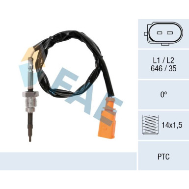 FAE Sensor, Abgastemperatur
