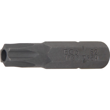 BGS Bit | Antrieb Außensechskant 6,3 mm (1/4"""") | T-Profil (für Torx) mit Bohrung T35 | 4736