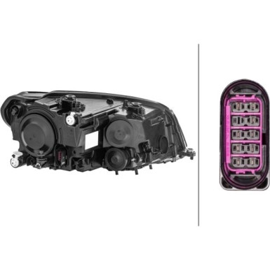 Scheinwerfer L H7/H7/H21W+MOT+TGFL HELLA PQ | VW CADDY IV 5,15-8,20 | 1EA 012 286-051