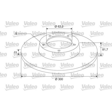 VALEO Bremsscheibe 675413