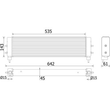 ÖLKÜHLER, MOTORÖL BEHR Premium Line CLC94000P