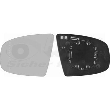 Spiegelglas, Außenspiegel BMW X5 E70 asph. OE 51167298157 HAGUS 687837