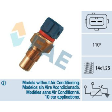 FAE Sensor, Kühlmitteltemperatur 34090