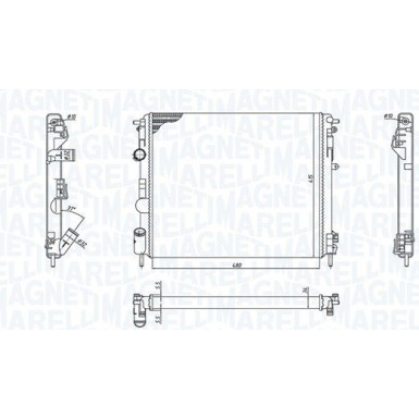 MAGNETI MARELLI Kühler, Motorkühlung 350213192600
