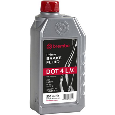Bremsflüssigkeit DOT 4 LV 0,5l | BREMBO | L 04 205