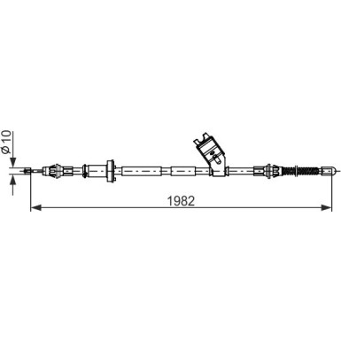 Handbremsseil | JEEP Cherokee 01-08 | 1987482747