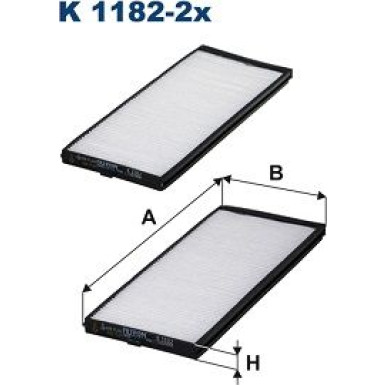 FILTRON Filter, Innenraumluft K 1182-2x