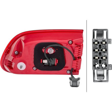 HECKLEUCHTE HELLA | PORSCHE MACAN 14 | 2SD 011 500-111 HECKLEUCHTE HELLA | PORSCHE MACAN 14 | 2SD 011 500-111