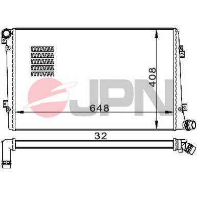 JPN Kühler, Motorkühlung 60C9063-JPN