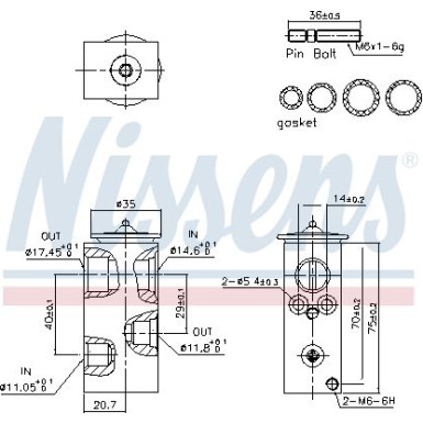 Expansionsventil Peugeot 308 07 FIRST FIT 999293