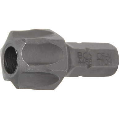 BGS Bit | Antrieb Außensechskant 8 mm (5/16"""") | T-Profil (für Torx) mit Bohrung T70 | 4458