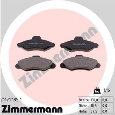 ZIMMERMANN Bremsbeläge