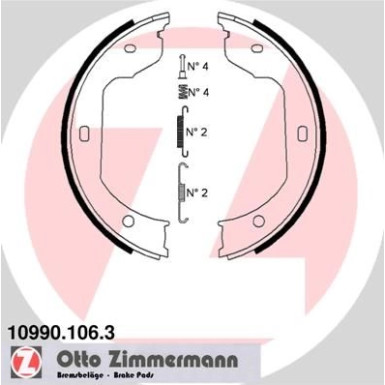 ZIMMERMANN Bremsbacken ZIMMERMANN Bremsbacken