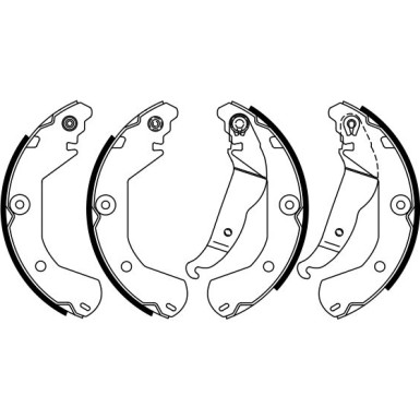 0 986 487 924 Bremsbackensatz