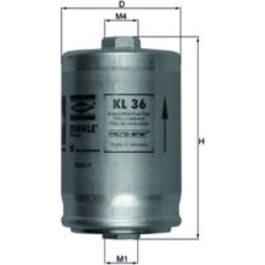 MAHLE Kraftstofffilter | KL 36