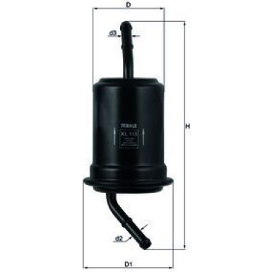 MAHLE Kraftstofffilter | KL 115