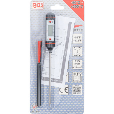 BGS Digital-Thermometer mit Edelstahl-Messsonde | 8714