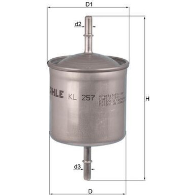MAHLE Kraftstofffilter | KL 257