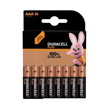 5000394147126 Duracell Plus AAA (MN2400/LR3) CP16