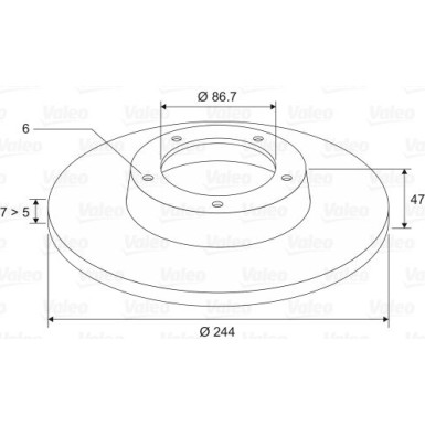 VALEO Bremsscheibe VALEO Bremsscheibe