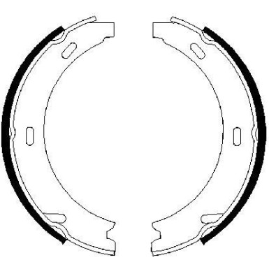 0 986 487 344 Bremsbackensatz, Feststellbremse