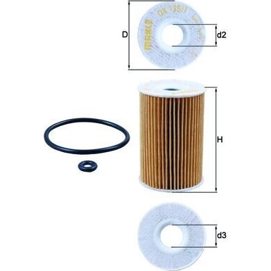 MAHLE Ölfilter | OX 135/1D