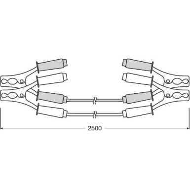 OSC060 Starthilfekabel STARTER CABLE 150A OSC060 Starthilfekabel STARTER CABLE 150A