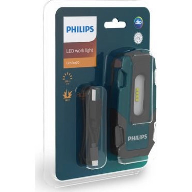 LED Inspection Werkstattlampe ECOPRO 20 RC320 3,7V 1St. Philips | Akku, 220 Lumen, 3500K | RC320B1