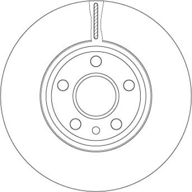 Bremsscheibe Ford P. Galaxy/Mondeo/S-Max 1,6-2,5 06-15 Gewinde 15,75 TRW SINGLE DF4850S