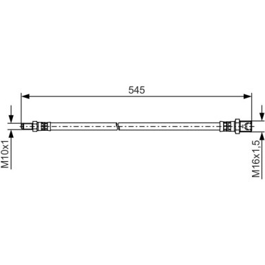 Bremsschlauch | IVECO Daily 4,5 06-14 | 1987481507
