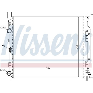 Wasserkühler PKW | MERCEDES CITAN W 415 12- 41306 TCE | 637623