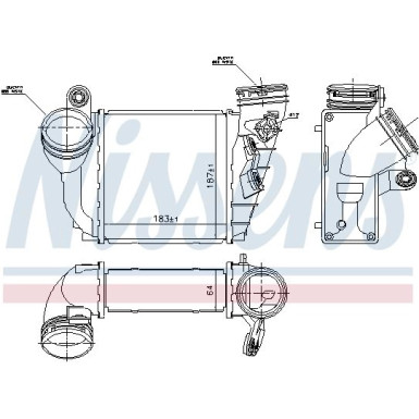 Ladeluftkühler PKW | AUDI A3, VW Golf IV | 96679