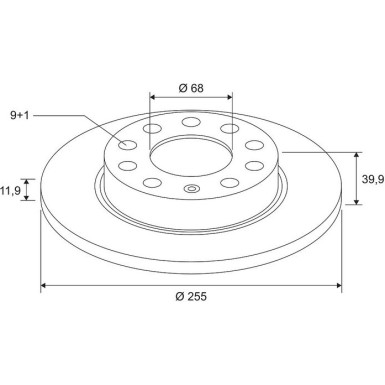 VALEO Bremsscheibe 672648 COATED
