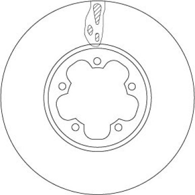 Bremsscheibe Ford P. Transit 2.2-3.2 Tdci 06-14 TRW SINGLE DF6781S