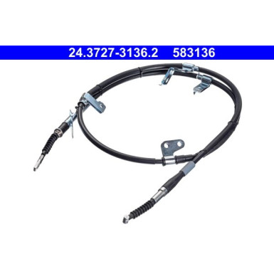 ATE Seilzug, Feststellbremse 24.3727-3136.2 ATE Seilzug, Feststellbremse 24.3727-3136.2