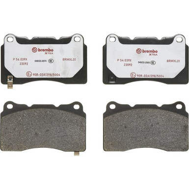BREMBO Bremsklötze XTRA VA/HA | DODGE,HONDA,MITSUBISHI,SUBARU | P 54 039X BREMBO Bremsklötze XTRA VA/HA | DODGE,HONDA,MITSUBISHI,SUBARU | P 54 039X