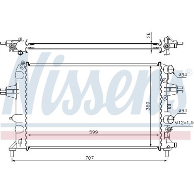 Wasserkühler PKW | OPEL ASTRA G 1,6 TWINPORT 97 | 63095A