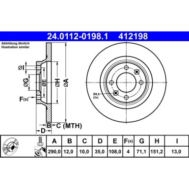 Bremsscheibe | 24.0112-0198.1