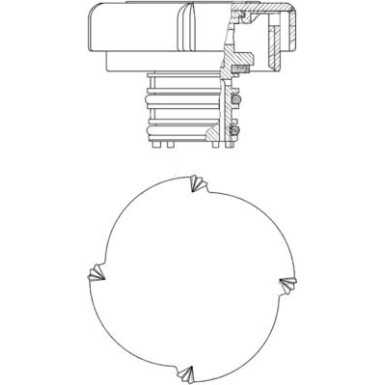 MAHLE Verschlußdeckel, Kühlmittelbehälter | CRB 21 000P