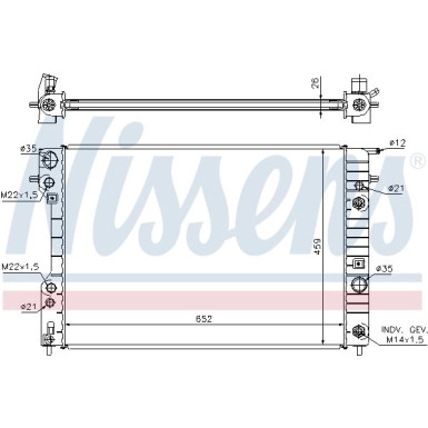 Wasserkühler PKW | OPEL Omega B | 63073A Wasserkühler PKW | OPEL Omega B | 63073A