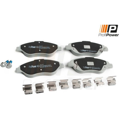 PROFIPOWER Bremsbelagsatz, Scheibenbremse 1B1277